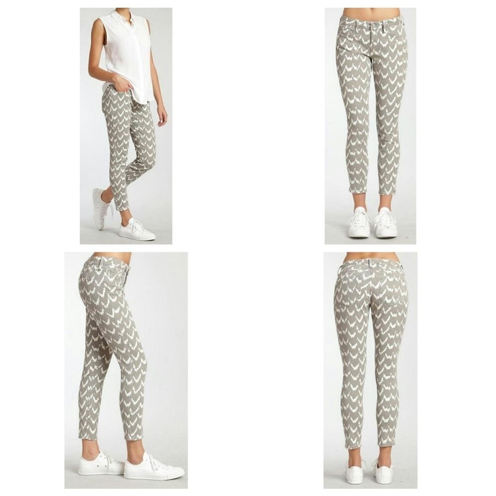Mavi Alexa Ankle Skinny Jeans Mid Rise Cropped Ikat Print 27